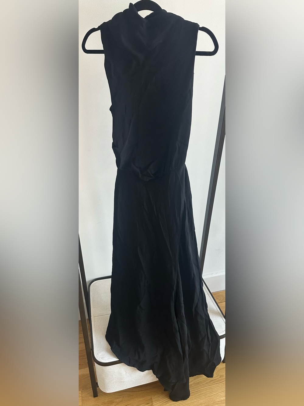 Acler Black Draped Cowl Maxi Dress - Picture 3 of 7